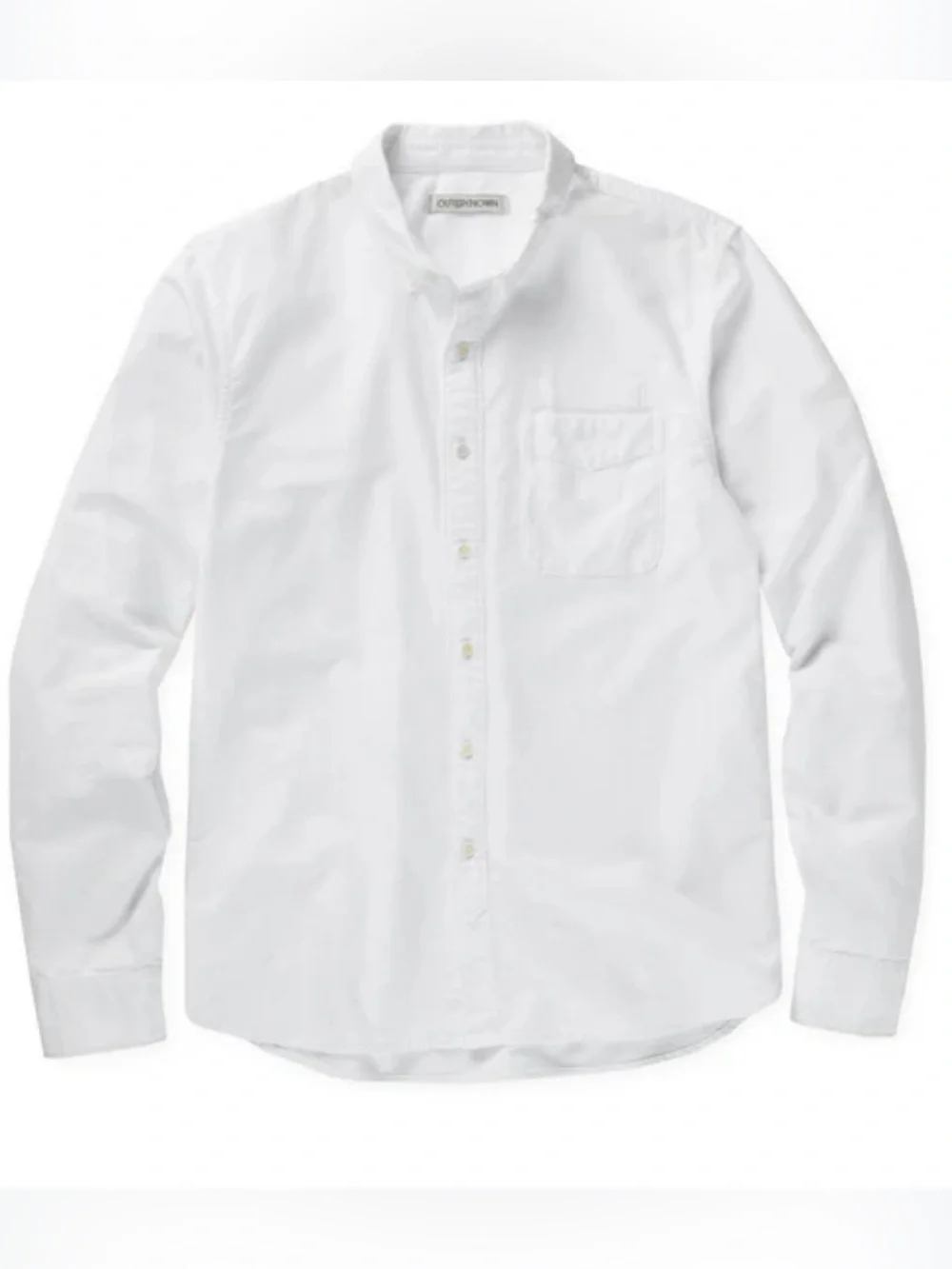 Outerknown Organic Cotton Shirt White Button Down Men's M Oxford - Picture 2 of 9